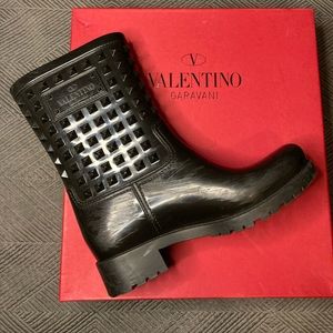 Valentino studded rain boots